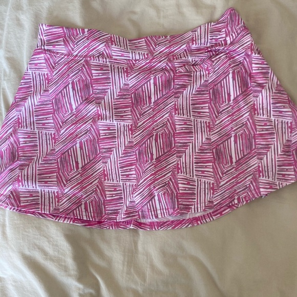 PGA Tour Pink Flounce Athletic Tennis Golf Skirt Skort Size Large - Picture 2 of 7